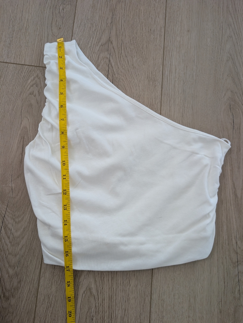 Grey Lab Ruched One Shoulder Crop Top - Picture 6 of 11